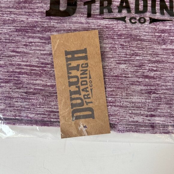 NWT Duluth Trading Co Neck Gator Heather Purple O/S 20744 Lightweight Poly Blend - Picture 3 of 6